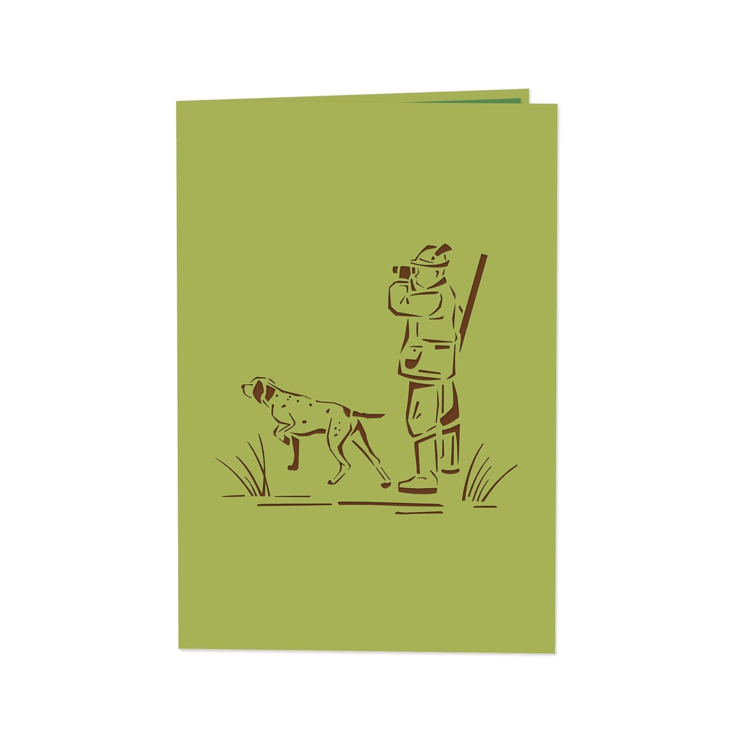 Carte pop-up Chasseur