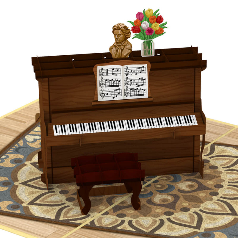 Carte pop-up piano