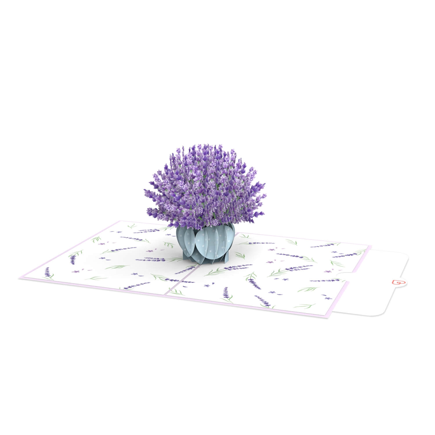 Carte pop-up lavande
