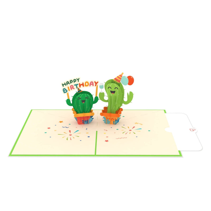 Grande carte anniversaire « cactus » 