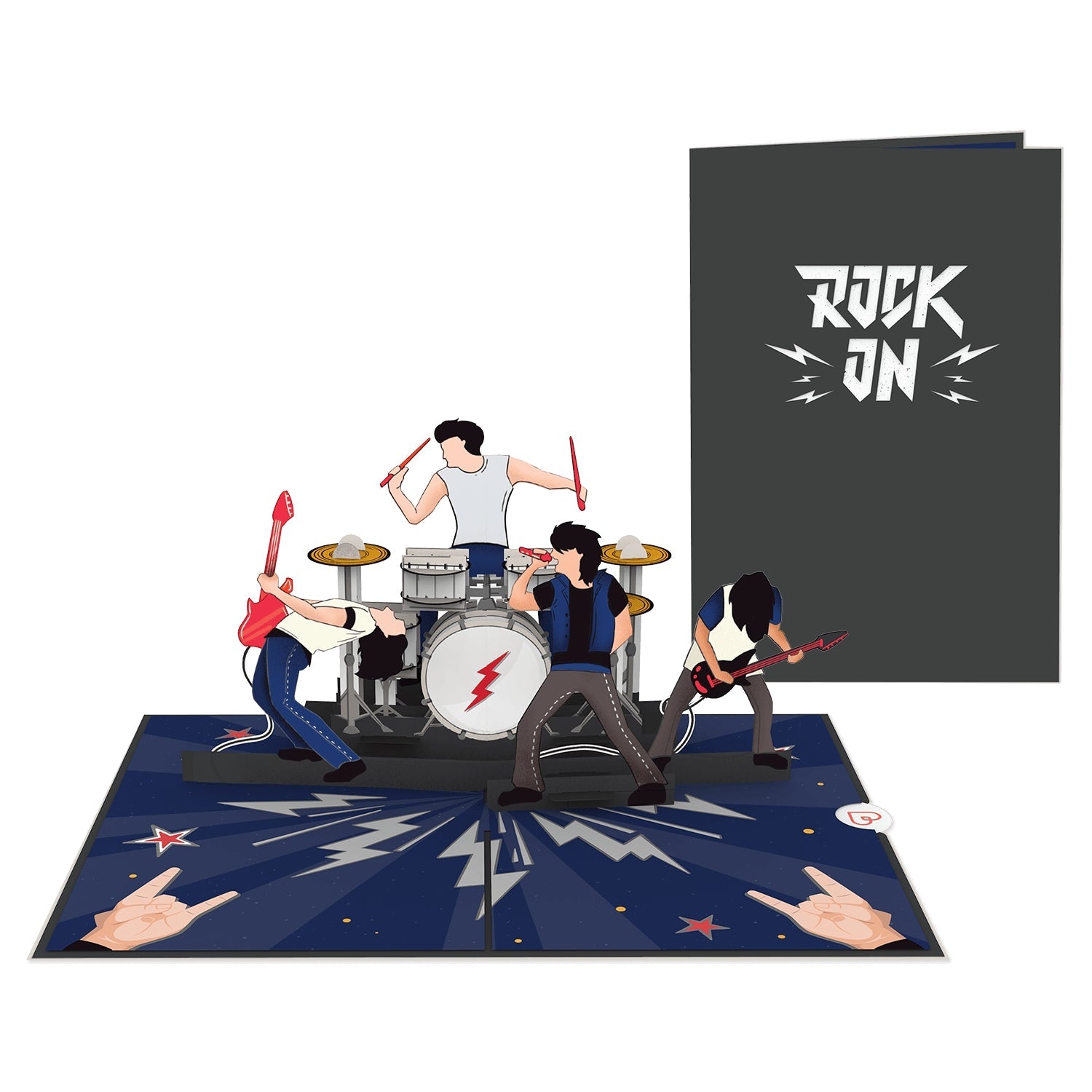 Carte Pop-Up Rock & Roll