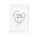 Carte pop-up de mariage en argent