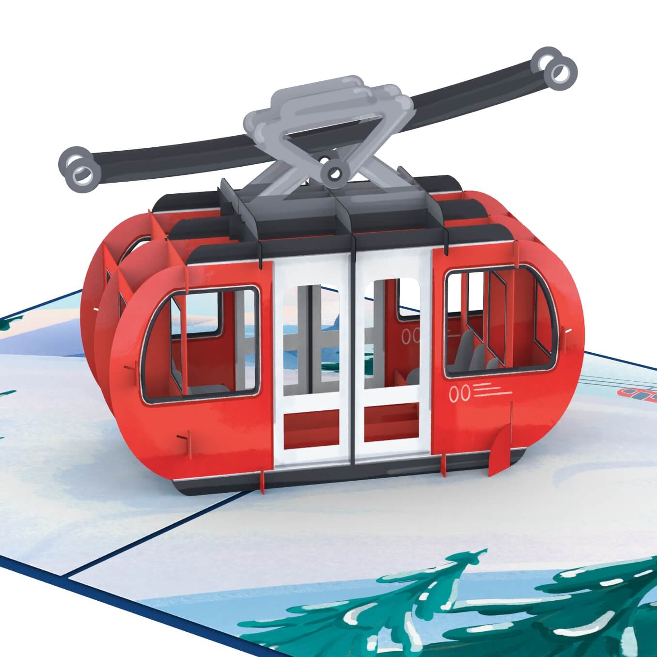 Carte pop-up des télécabines de ski