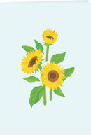 Carte pop-up Tournesol