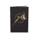 Carte pop-up machine à tatouer