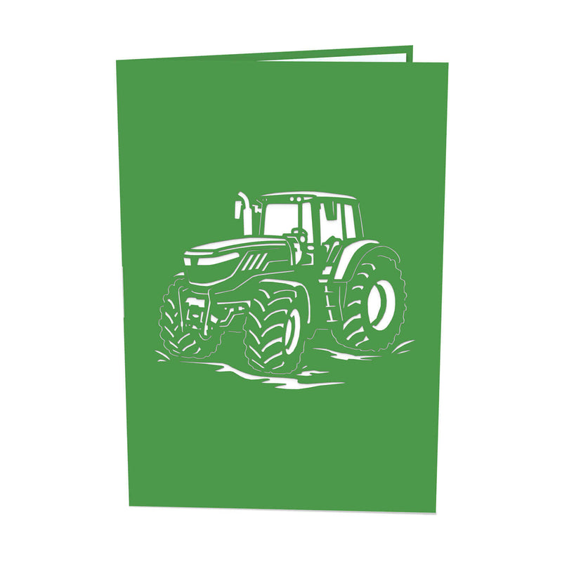 Carte pop-up Tracteur