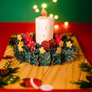 Carte pop-up couronne de l'Avent