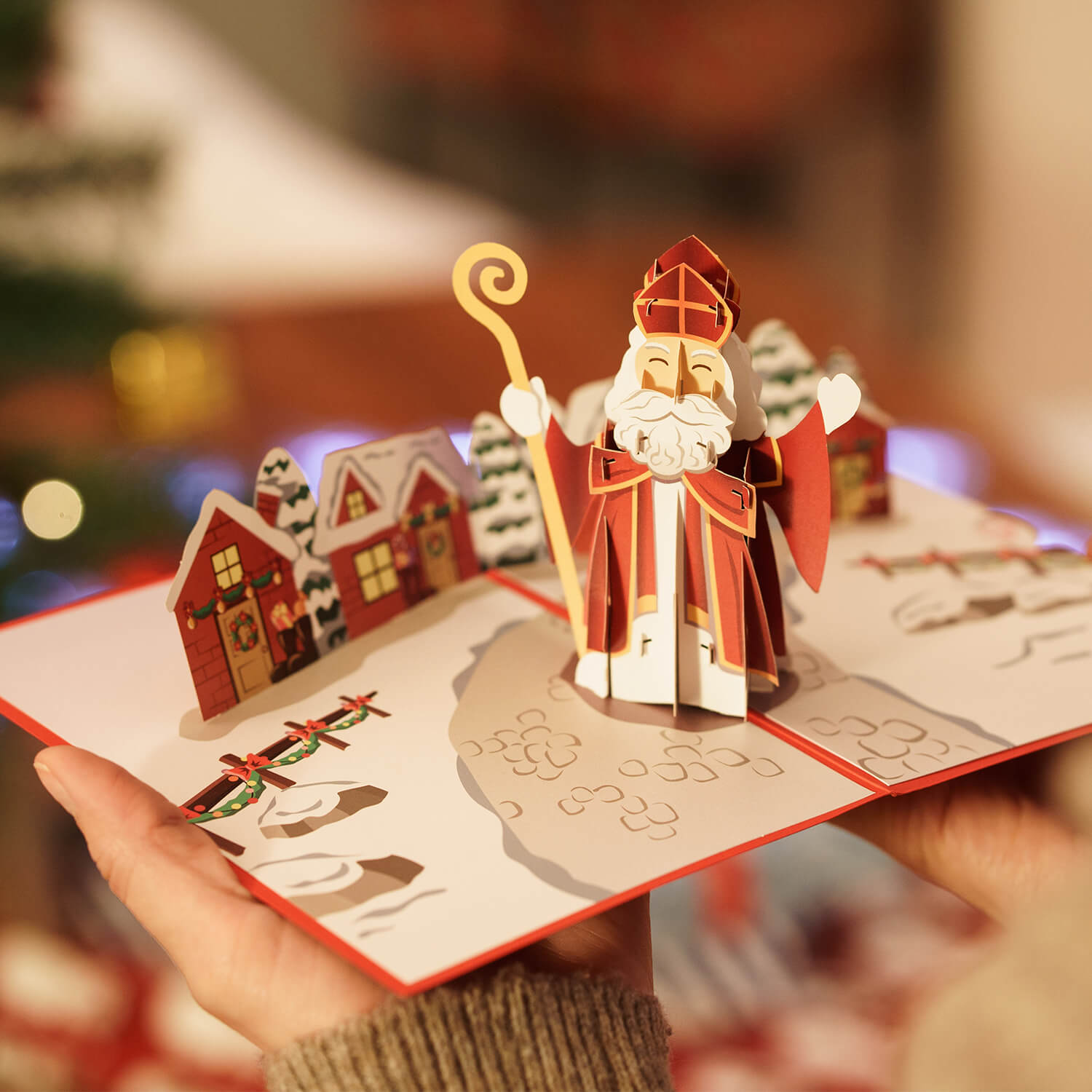 Carte pop-up du Père Noël