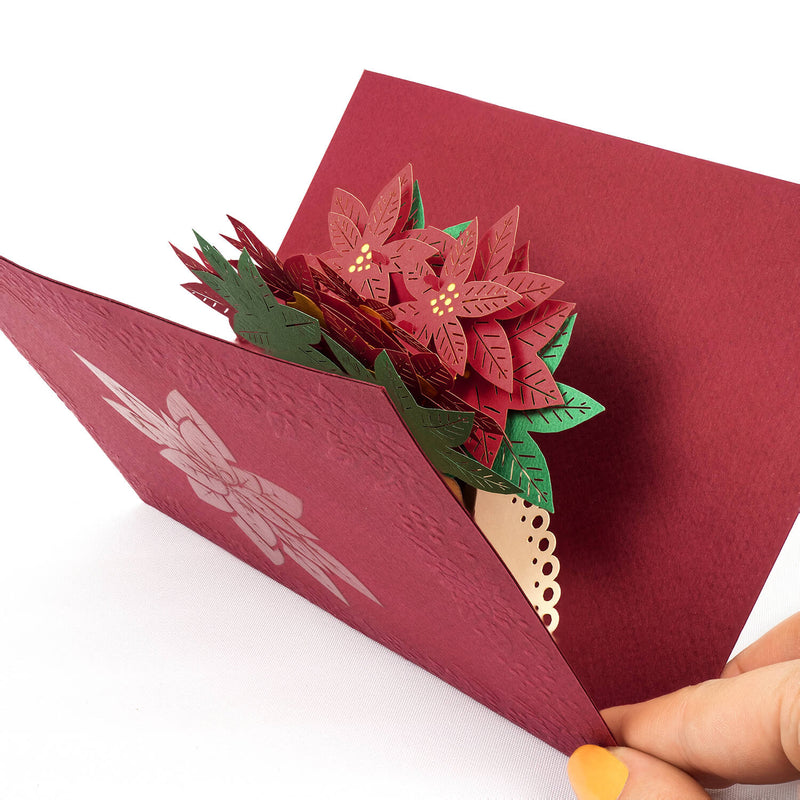 Carte pop-up Poinsettia